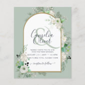 Niedrigster BUDGET White Roses Wedites Arch Flyer (Vorne)
