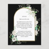 Niedrigster BUDGET White Roses Wedites Arch Flyer (Hinten)
