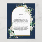 Niedrigster BUDGET White Roses Wedites Arch Flyer (Hinten)
