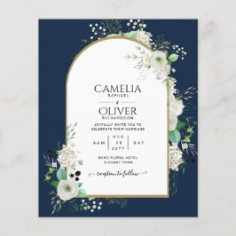 Niedrigster BUDGET White Roses Wedites Arch Flyer