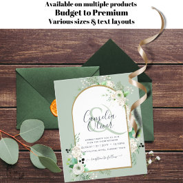 Niedrigster BUDGET White Roses Wedites Arch Flyer