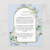 Niedrigster BUDGET White Roses Wedites Arch Flyer (Hinten)