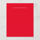 Niedrigster FLYER für Hochzeiten Einladung Glam De (Hinten)