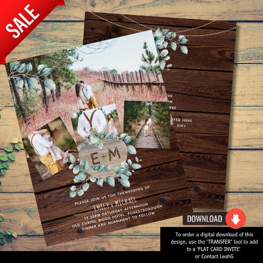 Niedrigster FLYER für Hochzeiten - FOTO EUCALYPTUS