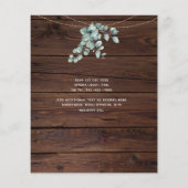 Niedrigster FLYER für Hochzeiten - FOTO EUCALYPTUS (Hinten)