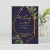 Niedrigster Haushalt Einladungen für Hochzeiten FL (Stehend Vorderseite)