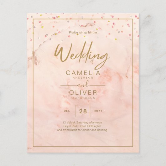 Niedrigster HAUSHALT Gold Text Script Elegant Mode Flyer (Vorne)