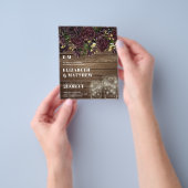 Niedrigster Haushalt Hochzeitsfeiern FLYER Dark Pl (Gruppe)