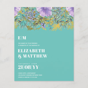 Niedrigster Haushalt Hochzeitsslima-FLYER Purple F Flyer