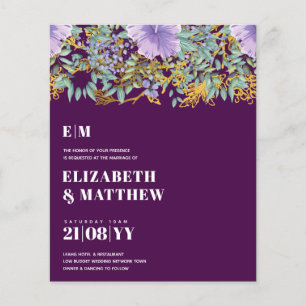 Niedrigster Haushalt Hochzeitsslima-FLYER Purple F Flyer