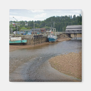 Niedrigwasser an der Bay of Fundy in St. Martins,  Magnet