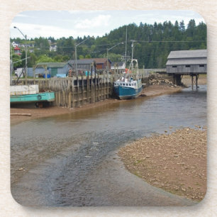 Niedrigwasser an der Bay of Fundy in St. Martins,  Untersetzer