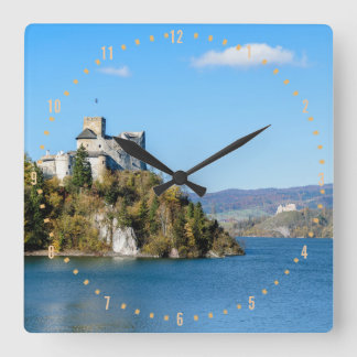 Niedzica Castle Quadratische Wanduhr
