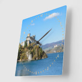 Niedzica Castle Quadratische Wanduhr (Winkel)