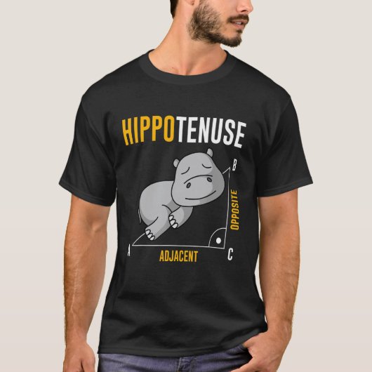 Nield Pferd Nilpferd Hypothenuse Algebra Mathemati T-Shirt (Vorderseite)
