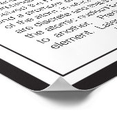 Niels Bohr Poster (Ecke)