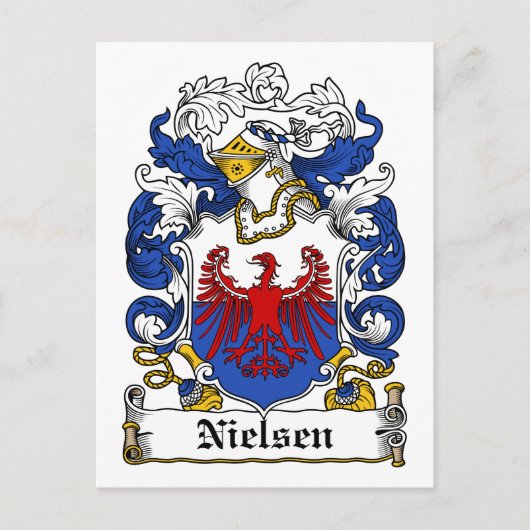 Nielsen Familienwappen Postkarte (Vorderseite)