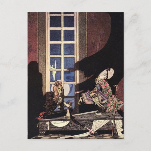 Nielsen in Pulver und Crinoline Postkarte (Vorderseite)