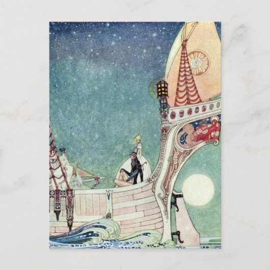 Nielsen in Pulver und Crinoline Postkarte (Vorderseite)