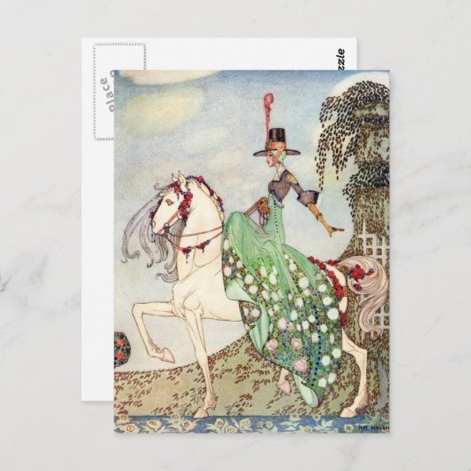 Nielsen in Pulver und Crinoline Postkarte (Vorne/Hinten)