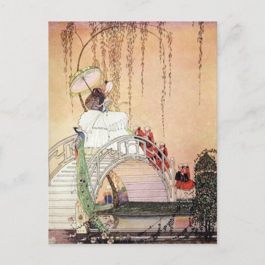 Nielsen in Pulver und Crinoline Postkarte (Vorderseite)