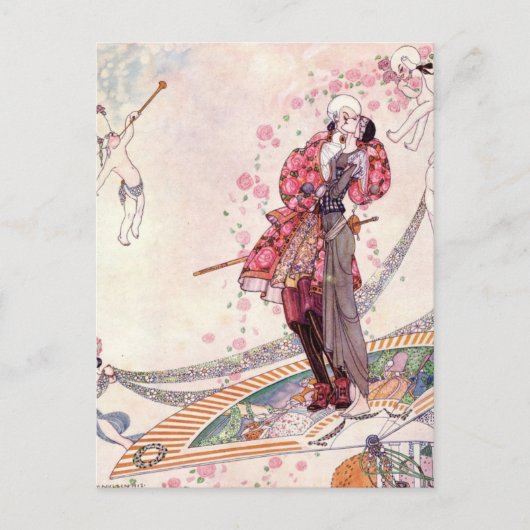 Nielsen in Pulver und Crinoline Postkarte (Vorderseite)