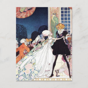 Nielsen in Pulver und Crinoline Postkarte