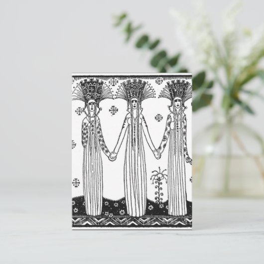 Nielsen's East of the Sun und West of the Moon Postkarte (Stehend Vorderseite)