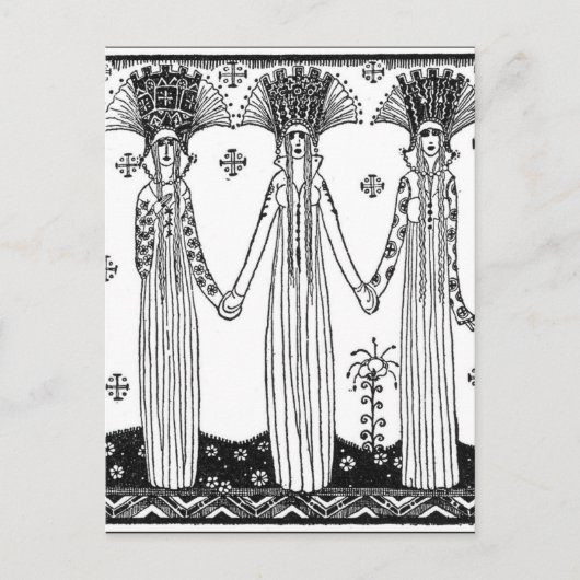 Nielsen's East of the Sun und West of the Moon Postkarte (Vorderseite)