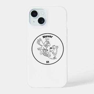 Niemals 51 Biber gegen Adler iPhone 15 Hülle