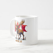 Niemals 51, Elch, kanadischer Ahornblättriger Ahor Kaffeetasse (Vorderseite Links)