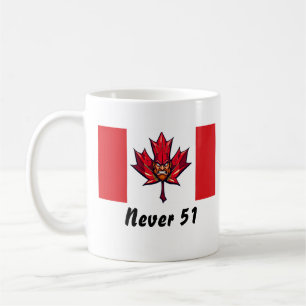 Niemals 51, Kanada Kanadische Flagge, Wütendes Kri Kaffeetasse