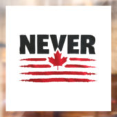 Niemals 51. kanadischer Amerikaner Trump Politisch Fensteraufkleber (Blatt 2)