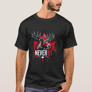 Niemals 51. Staat Kanada-Flagge T-Shirt