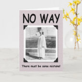 NIEMALS - Abschluss von Mädchen - FUNNY Karte (Gelbe Blume)