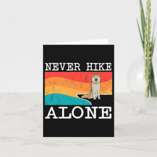 Niemals allein durch Akita Grafik wandern Karte