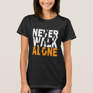 Niemals allein gehender Hund Tier Hundebesitzer Hu T-Shirt