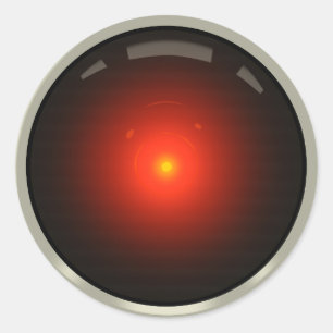 Niemals allein (rot) runder aufkleber