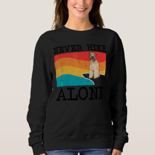 Niemals allein wandern Soft Coated Wheaten Terrier Sweatshirt