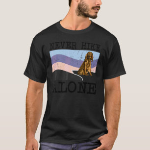 Niemals alleine wandern Cocker Spaniel Hund Wander T-Shirt
