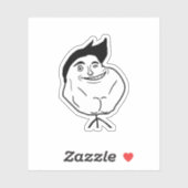 Niemals Alone Meme Aufkleber (Blatt)