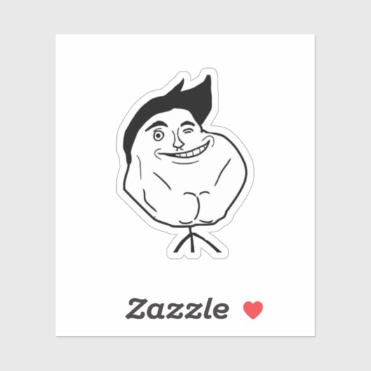 Niemals Alone Meme Aufkleber (Blatt)