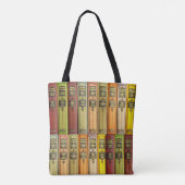 Niemals alt werden - Tasche des Bücherregals (Rückseite)