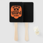 Niemals Angst Ginger Beard ist da Fächer (Vorne und Hinten)