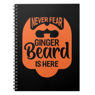 Niemals Angst Ginger Beard ist da Notizblock