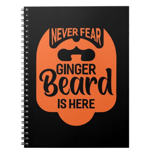 Niemals Angst Ginger Beard ist da Notizblock (Vorderseite)
