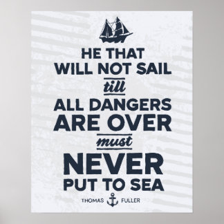 Niemals auf See - Print Poster