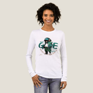 Niemals Aufgeben Anime Langarmshirt Tri-Blend Shirt