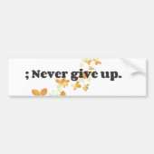 ; niemals aufgeben autoaufkleber (Vorne)