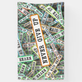 Niemals aufgeben banner (Vertikal)